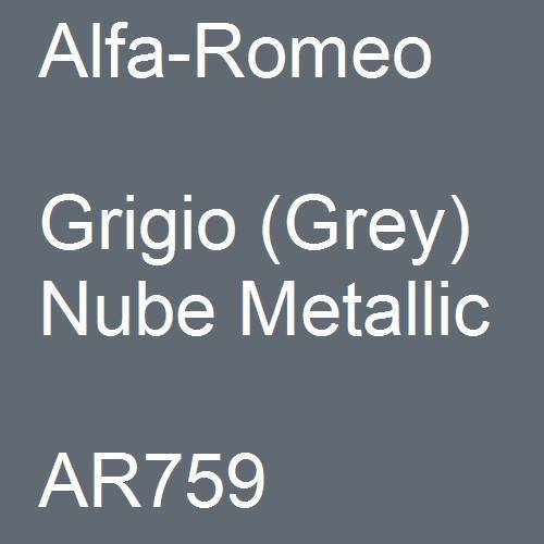 Alfa-Romeo, Grigio (Grey) Nube Metallic, AR759.